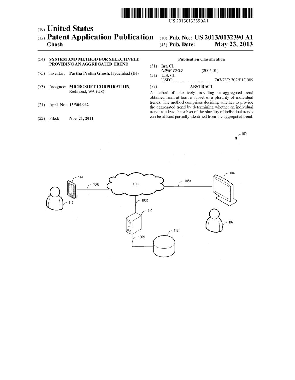 SYSTEM AND METHOD FOR SELECTIVELY PROVIDING AN AGGREGATED TREND - diagram, schematic, and image 01