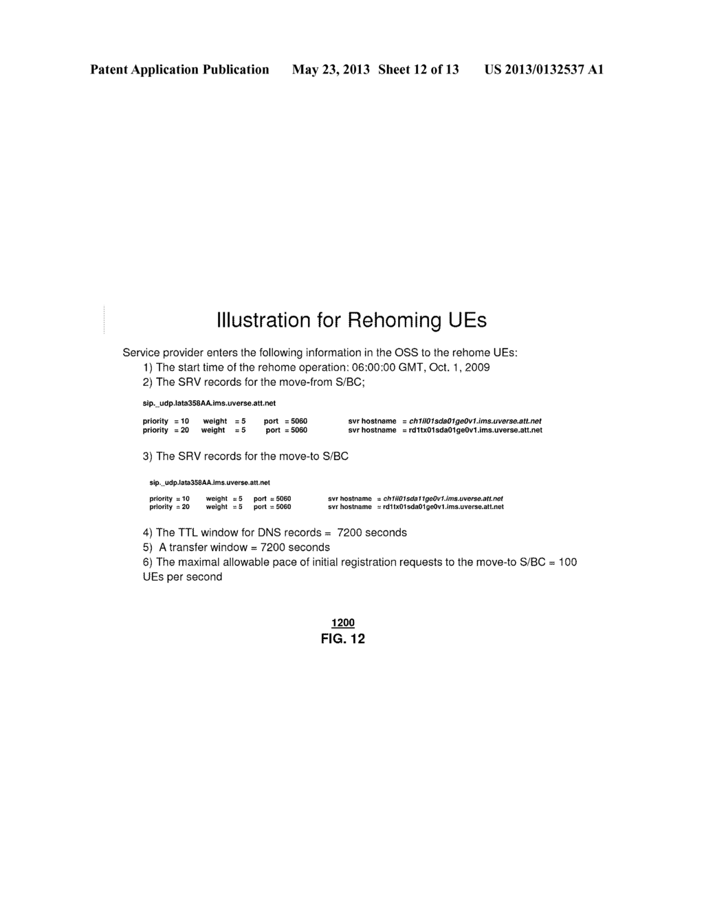 Method and Apparatus for Managing Rehoming of User Endpoint Devices in a     Communication Network - diagram, schematic, and image 13