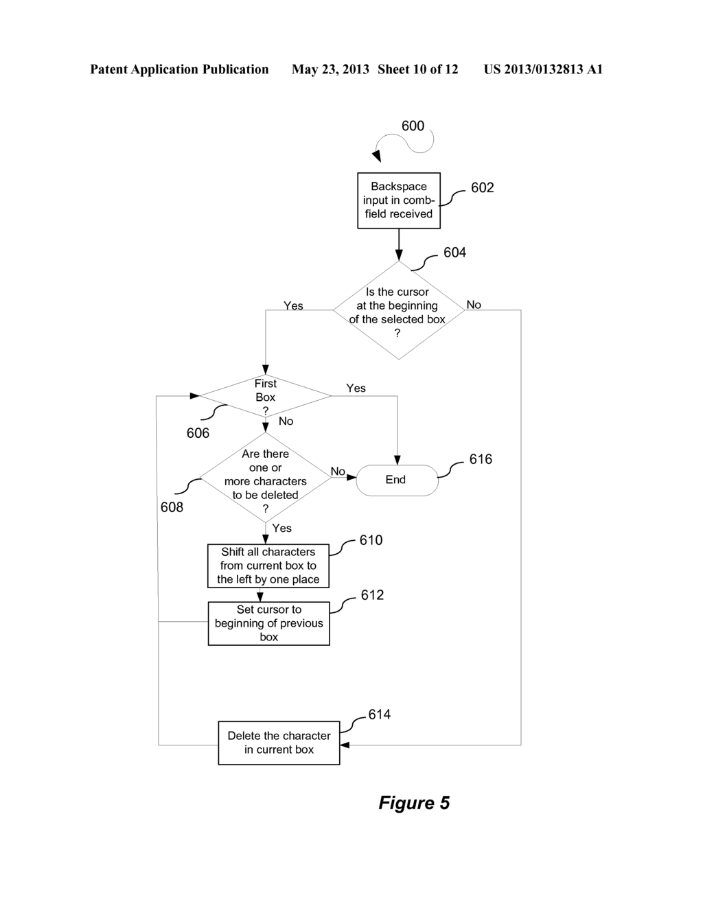 USER INTERFACE ELEMENT ON MOBILE DEVICE FOR COMB TEXT FIELD INPUTS - diagram, schematic, and image 11