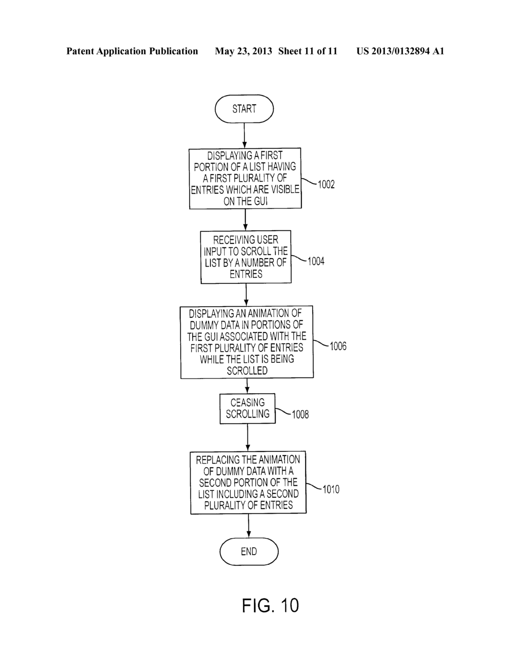 FAST AND SMOOTH SCROLLING OF USER INTERFACES OPERATING ON THIN CLIENTS - diagram, schematic, and image 12