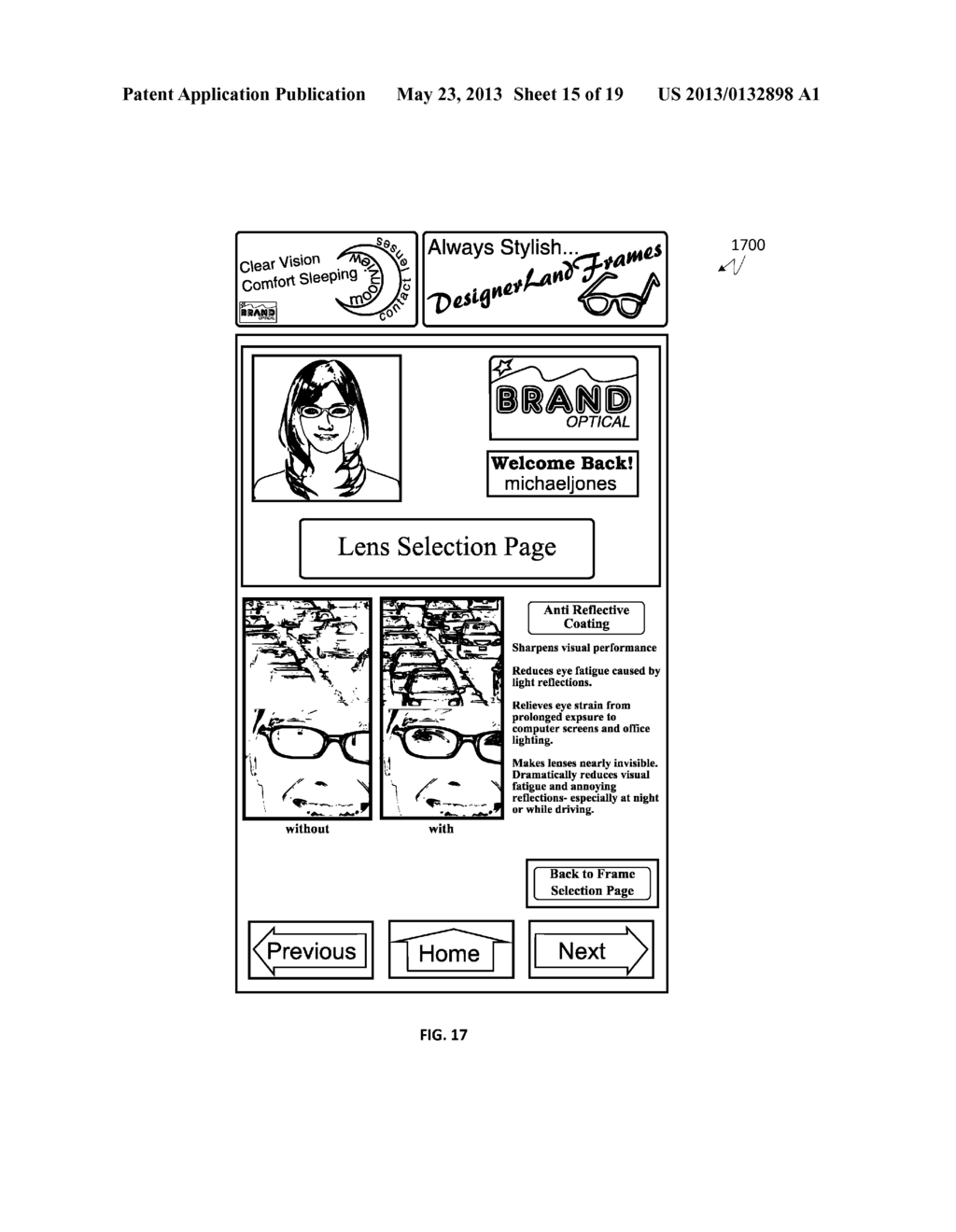System, Method and Software Product in Eyewear Marketing, Fitting Out and     Retailing - diagram, schematic, and image 16