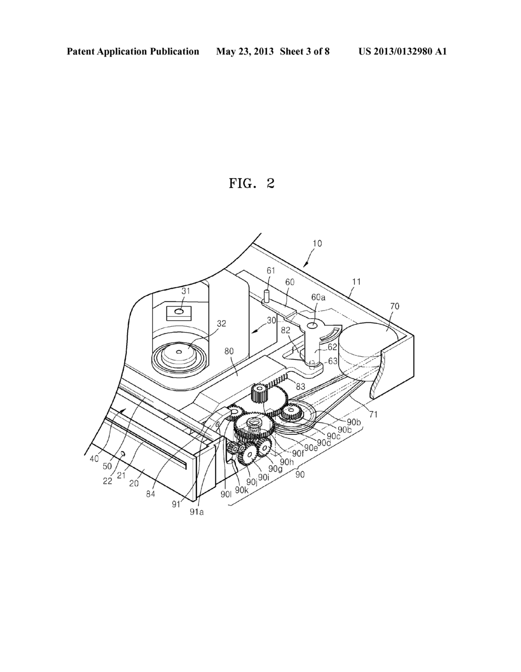 DISC LOADING DEVICE AND OPTICAL DISC DRIVE INCLUDING THE SAME - diagram, schematic, and image 04