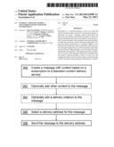 SENDING A MESSAGE WITHIN A TELEVISION-CONTENT DELIVER ENVIRONMENT diagram and image