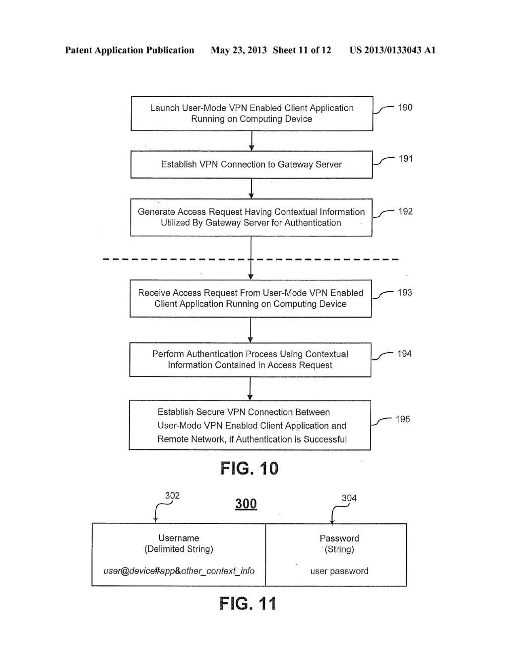 AUTHENTICATION IN VIRTUAL PRIVATE NETWORKS - diagram, schematic, and image 12