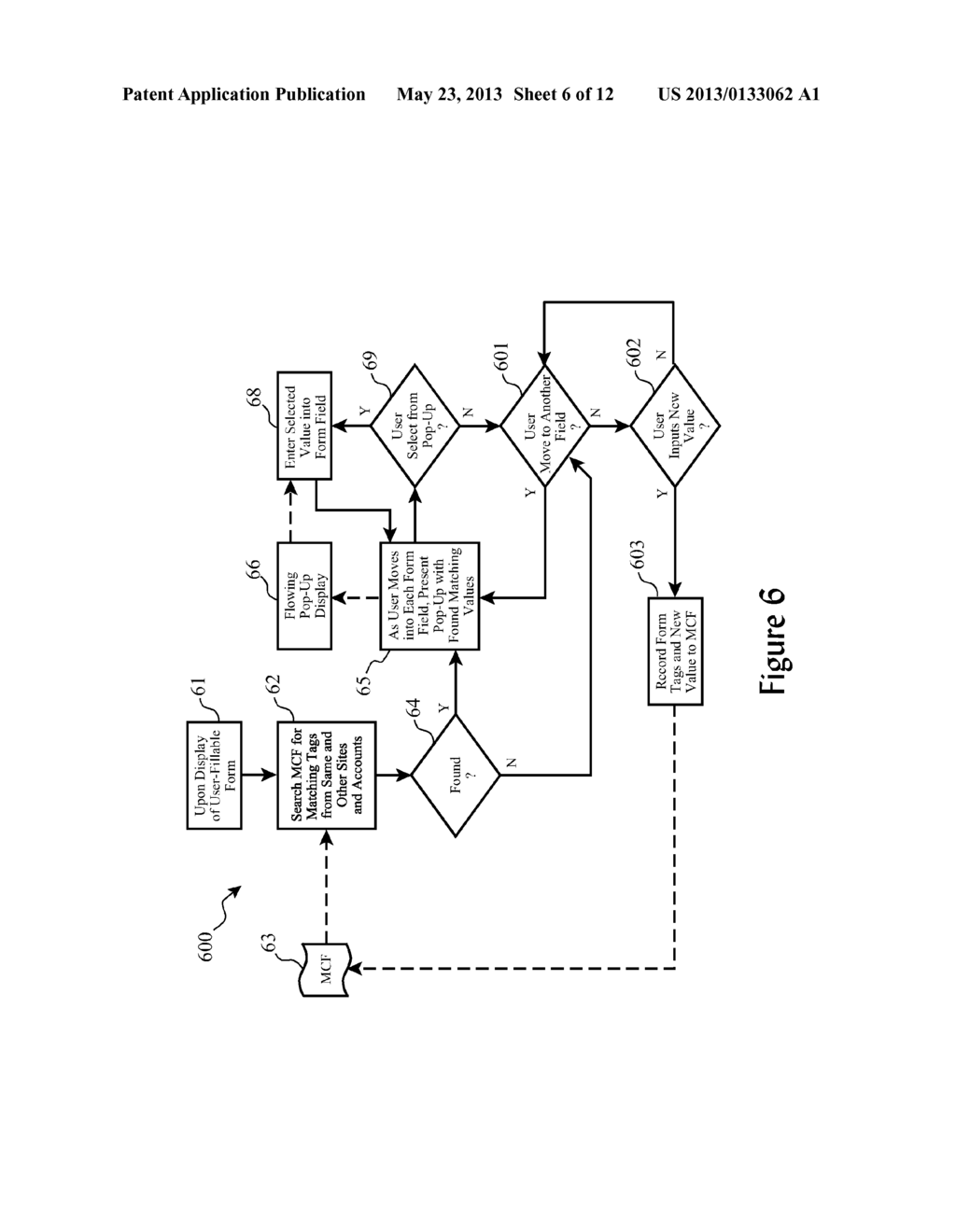 System and Method to Capture and Manage Input Values for Automatic Form     Fill - diagram, schematic, and image 07