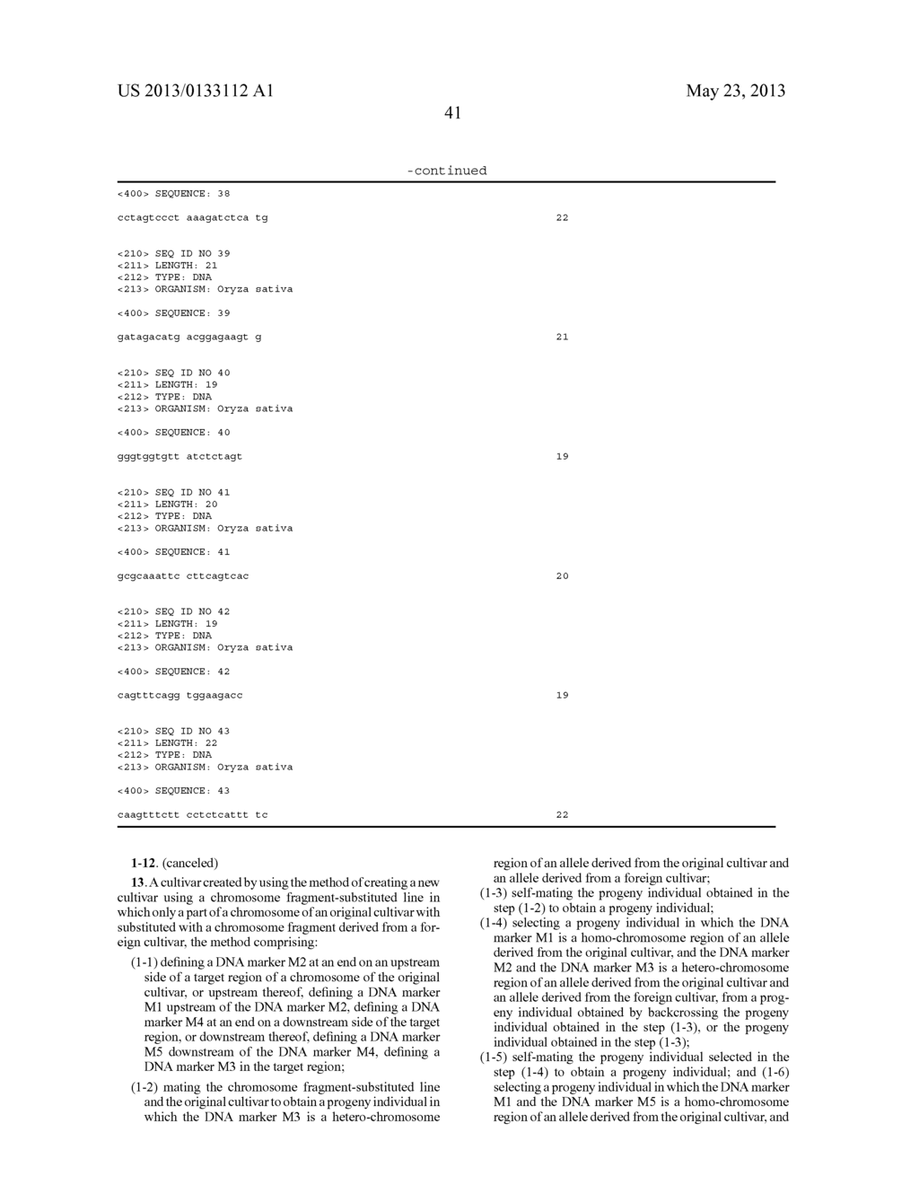 METHOD OF PLANT GENOME DESIGN, METHOD OF CREATING NEW CULTIVAR AND NEW     CULTIVAR - diagram, schematic, and image 64