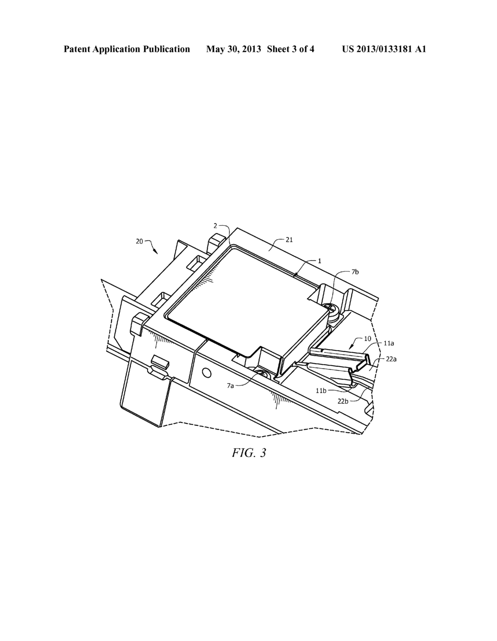 ELECTROMAGNETIC INTERFERENCE (EMI) WAVEGUIDE DEVICE FOR USE IN A PARALLEL     OPTICAL COMMUNICATIONS MODULE, AND A METHOD - diagram, schematic, and image 04