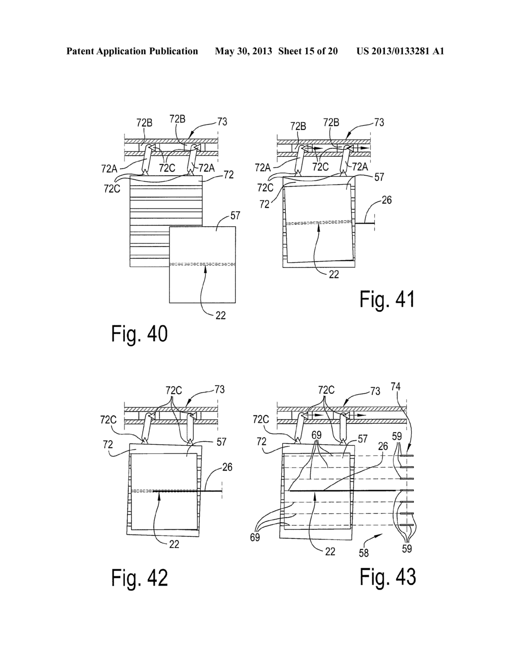 METHODS FOR MANUFACTURING AND PACKAGING FLOOR PANELS, DEVICES USED     THEREBY, AS WELL AS FLOOR PANEL AND PACKED SET OF FLOOR PANELS - diagram, schematic, and image 16