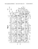 AUXILIARY DEVICE MOUNTING STRUCTURE FOR AN INTERNAL COMBUSTION ENGINE diagram and image