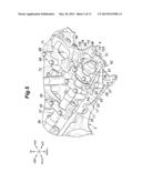 AUXILIARY DEVICE MOUNTING STRUCTURE FOR AN INTERNAL COMBUSTION ENGINE diagram and image