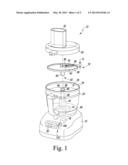 USER-CONTROLLED ADJUSTMENT MECHANISM FOR A FOOD PROCESSING DEVICE diagram and image