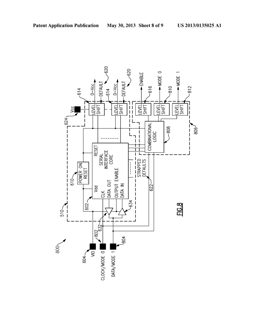 DUAL MODE POWER AMPLIFIER CONTROL INTERFACE WITH A TWO-MODE GENERAL     PURPOSE INPUT/OUTPUT INTERFACE - diagram, schematic, and image 09