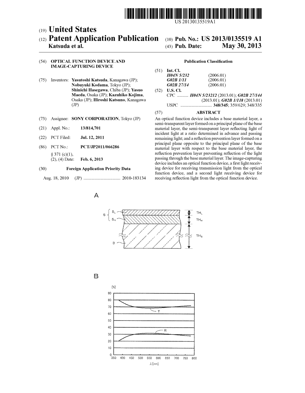 OPTICAL FUNCTION DEVICE AND IMAGE-CAPTURING DEVICE - diagram, schematic, and image 01