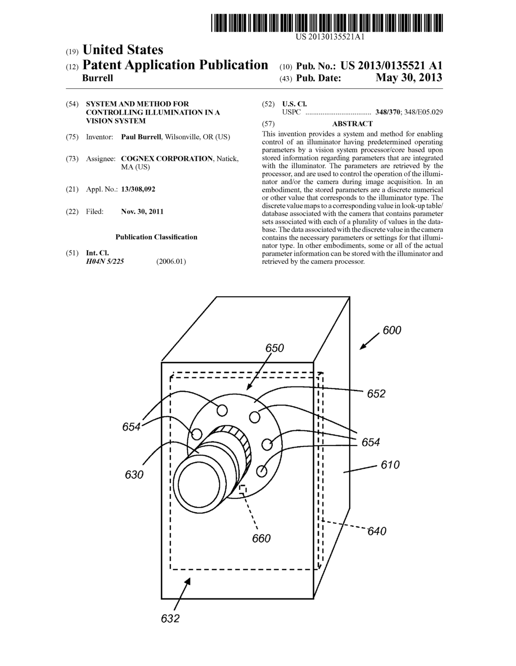 SYSTEM AND METHOD FOR CONTROLLING ILLUMINATION IN A VISION SYSTEM - diagram, schematic, and image 01