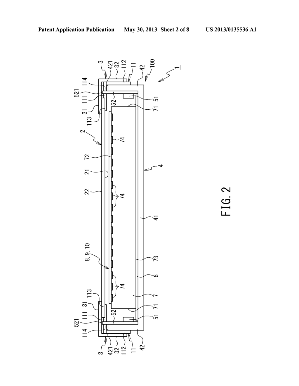 ILLUMINATING DEVICE, DISPLAY DEVICE AND TELEVISION RECEIVING DEVICE - diagram, schematic, and image 03