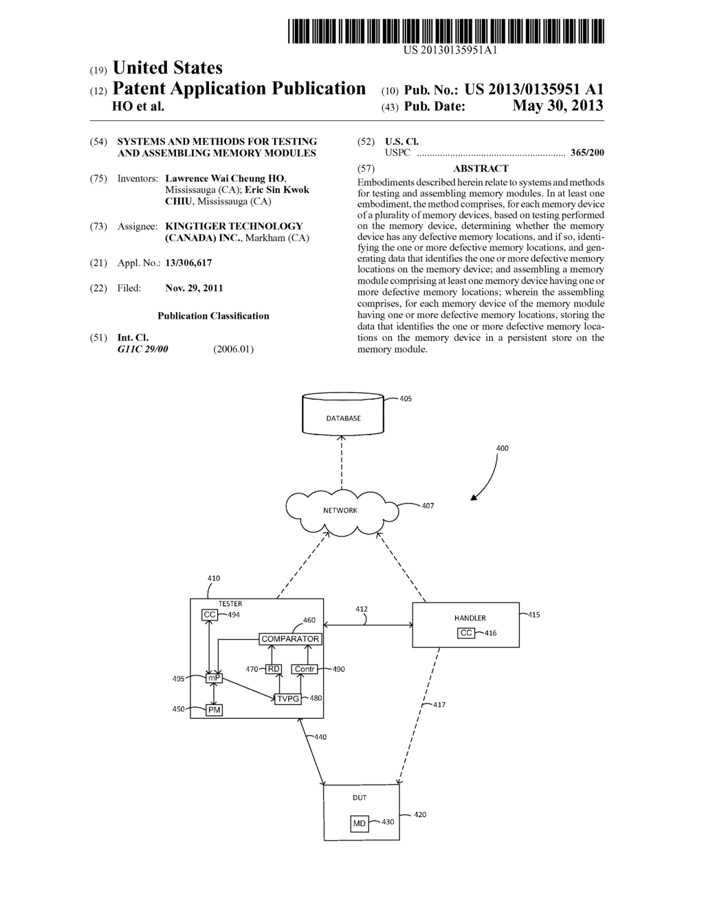 SYSTEMS AND METHODS FOR TESTING AND ASSEMBLING MEMORY MODULES - diagram, schematic, and image 01