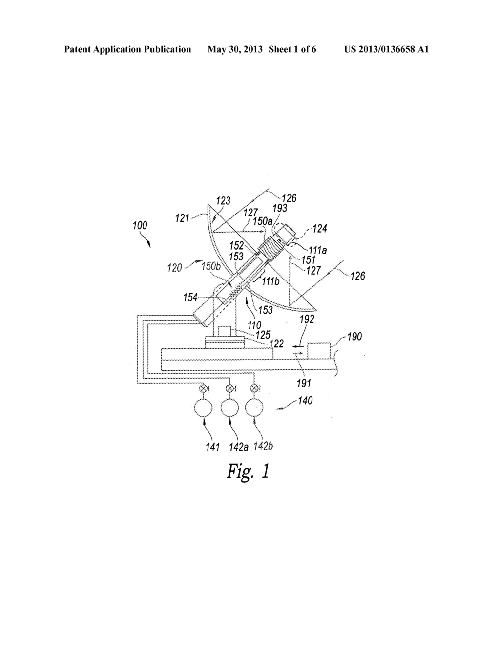 REACTORS FOR CONDUCTING THERMOCHEMICAL PROCESSES WITH SOLAR HEAT INPUT,     AND ASSOCIATED SYSTEMS AND METHODS - diagram, schematic, and image 02