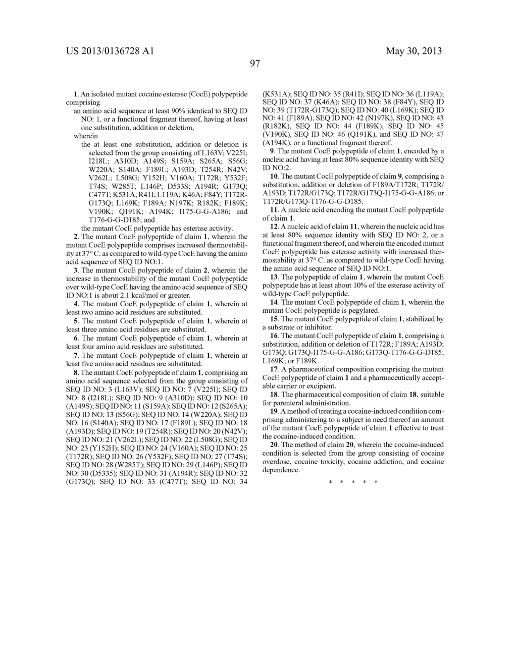 ANTI-COCAINE COMPOSITIONS AND TREATMENT - diagram, schematic, and image 134