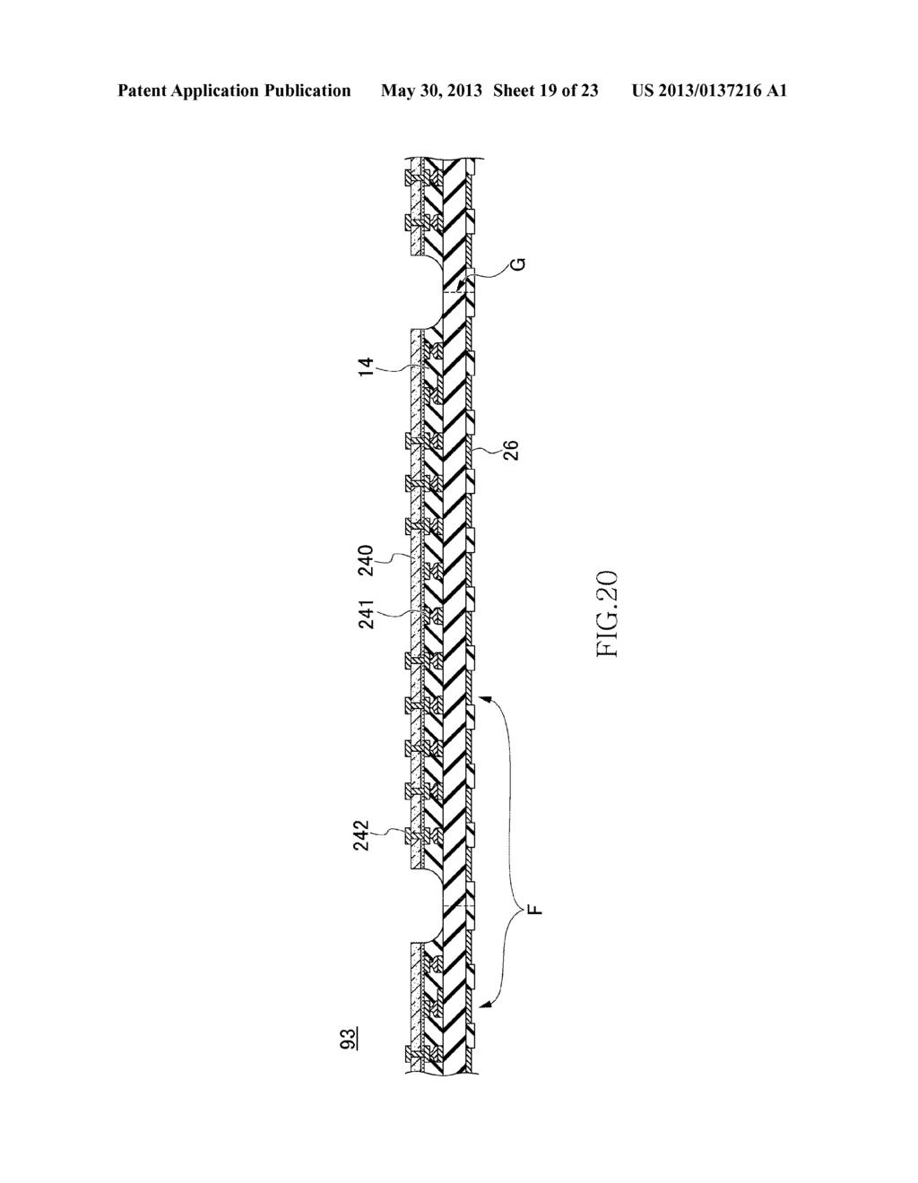 METHOD OF MANUFACTURING SEMICONDUCTOR DEVICE HAVING PLURAL SEMICONDUCTOR     CHIPS STACKED ONE ANOTHER - diagram, schematic, and image 20