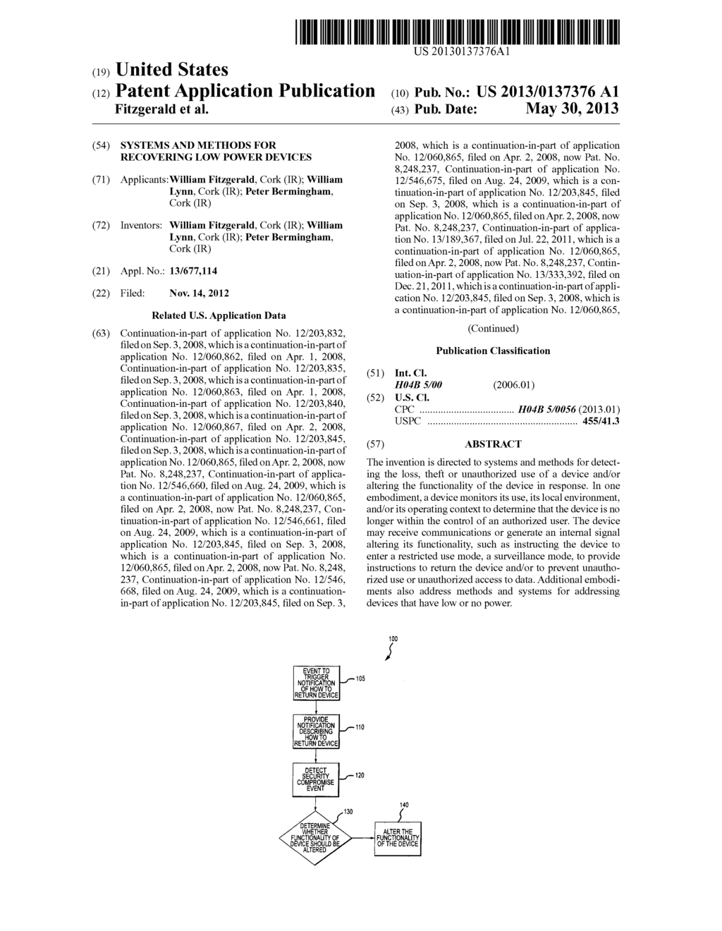 SYSTEMS AND METHODS FOR RECOVERING LOW POWER DEVICES - diagram, schematic, and image 01