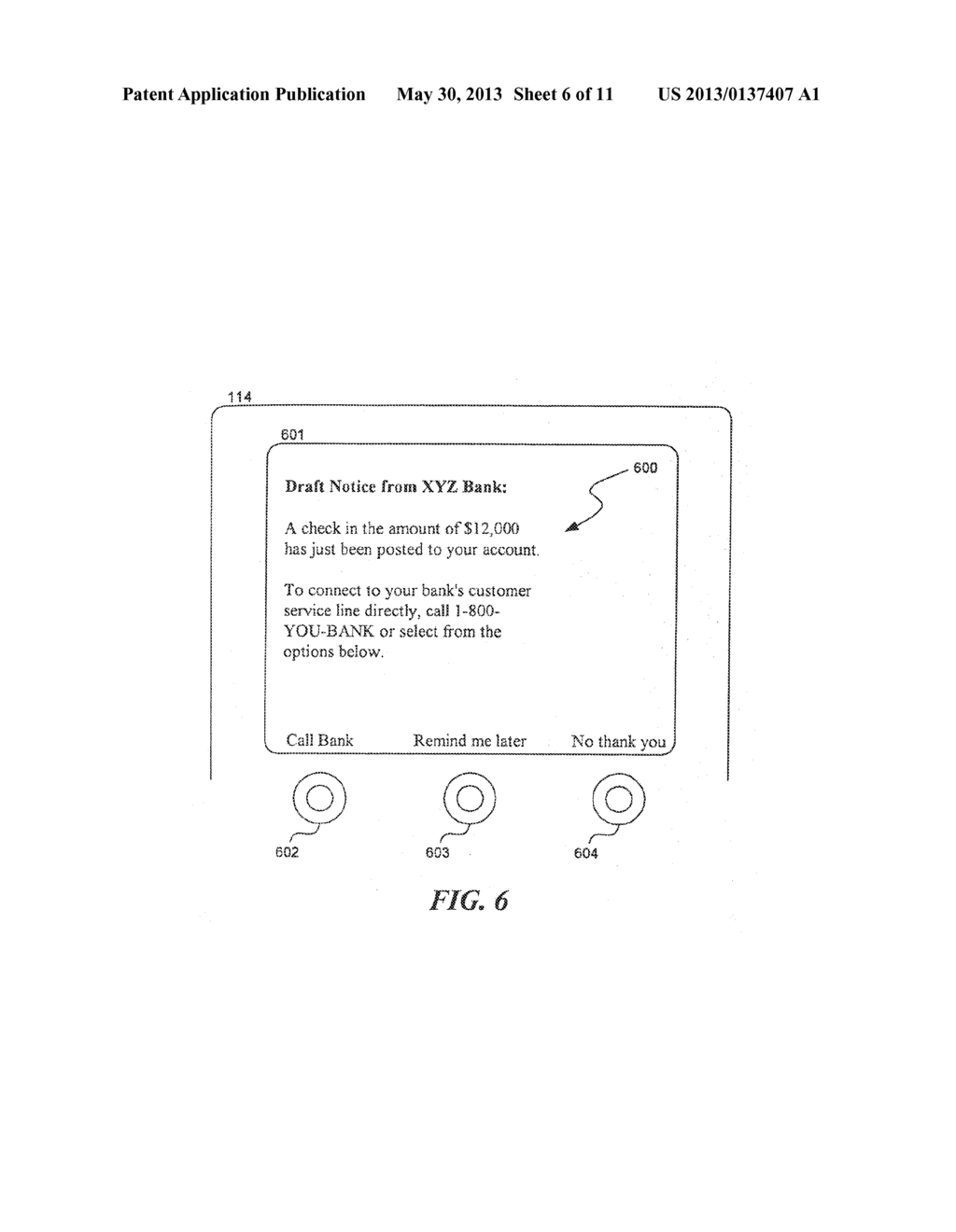 MOBILE DEVICE NOTIFICATION WITH OPTIONS - diagram, schematic, and image 07