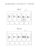 GAMING DEVICE HAVING TRANSFORMABLE WILD SYMBOLS OR CARDS WITH WILD SIGNAL     INDICATORS diagram and image