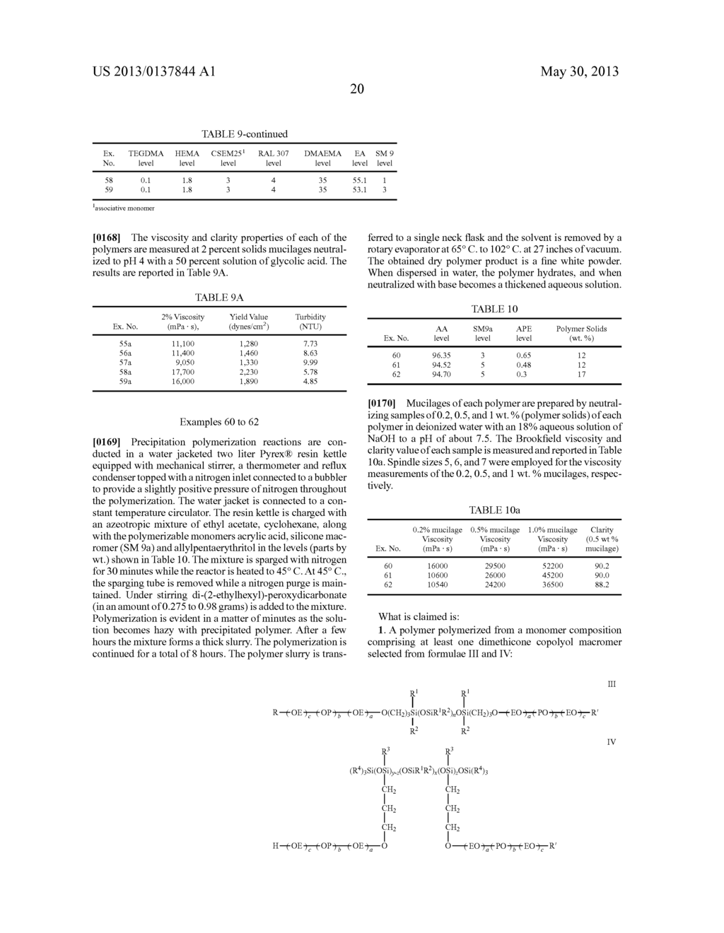 Polymerizable Silicone Copolyol Macromers And Polymers Made Therefrom - diagram, schematic, and image 21