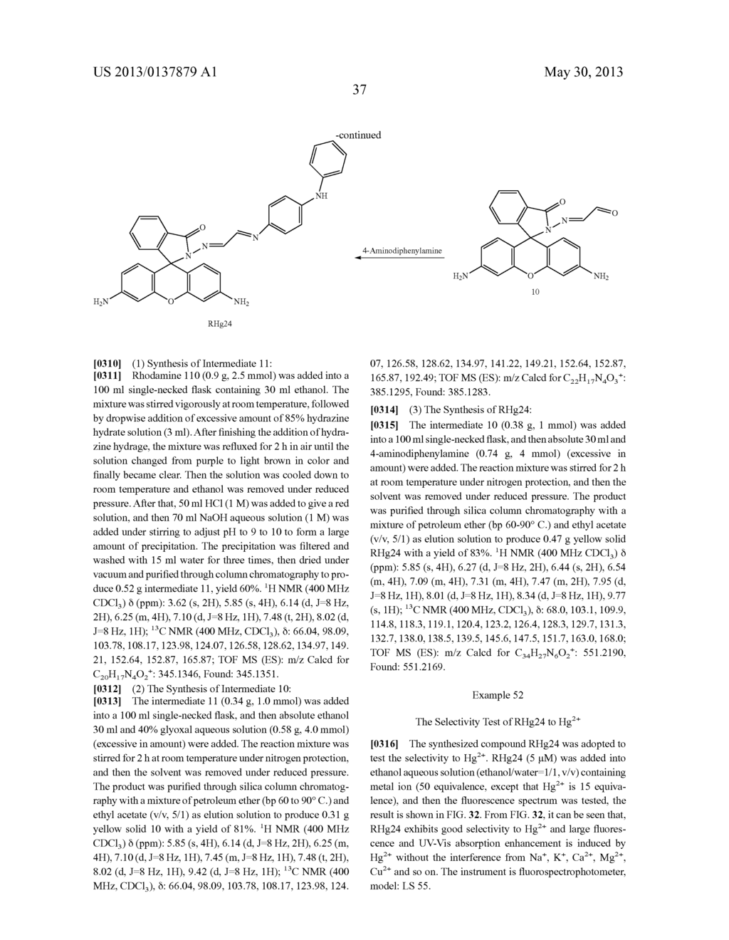 FLUORESCENT PROBE COMPOUNDS, PREPARATION METHOD AND USE THEREOF - diagram, schematic, and image 55