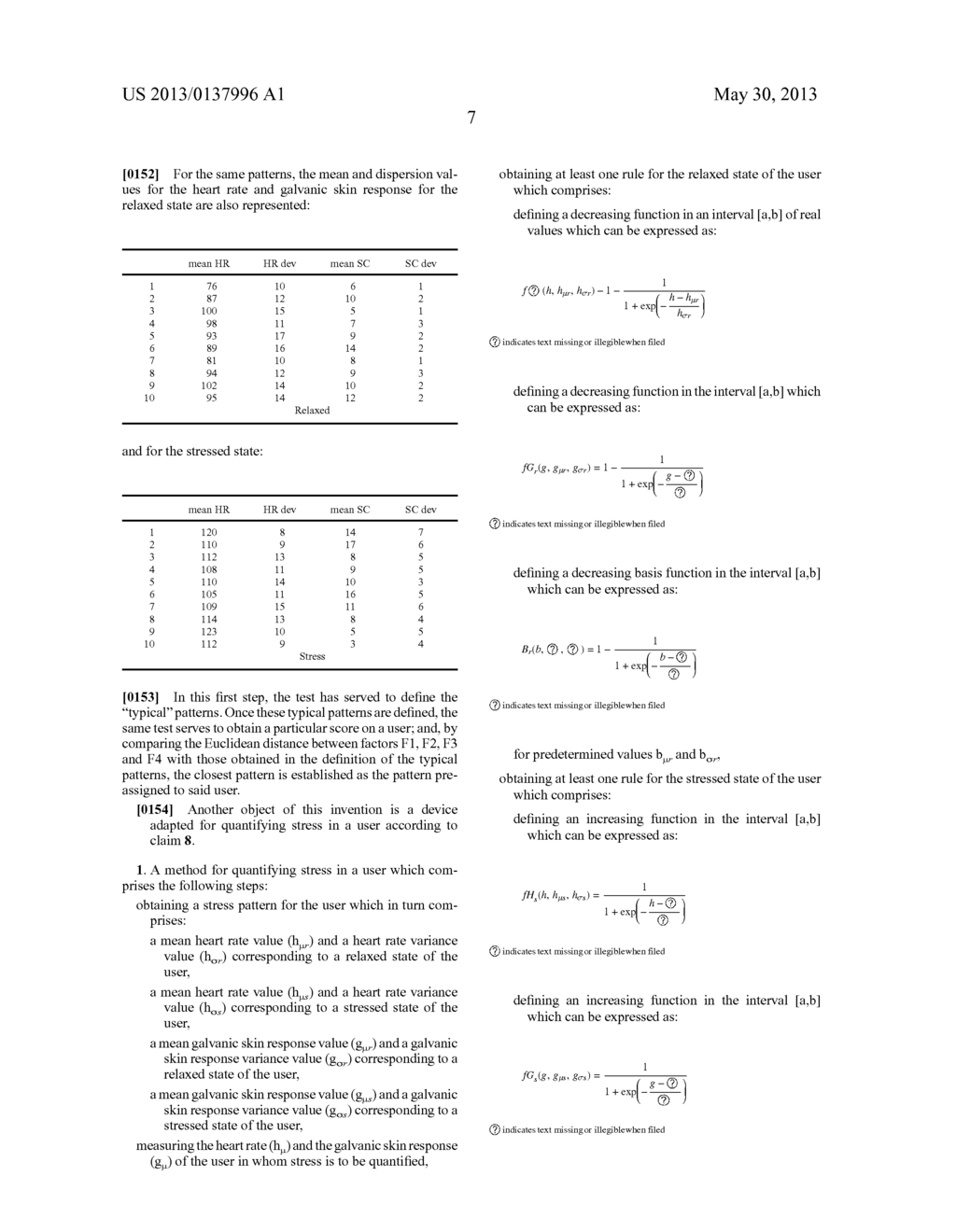 METHOD FOR QUANTIFYING STRESS IN A USER DESCRIPTION - diagram, schematic, and image 10