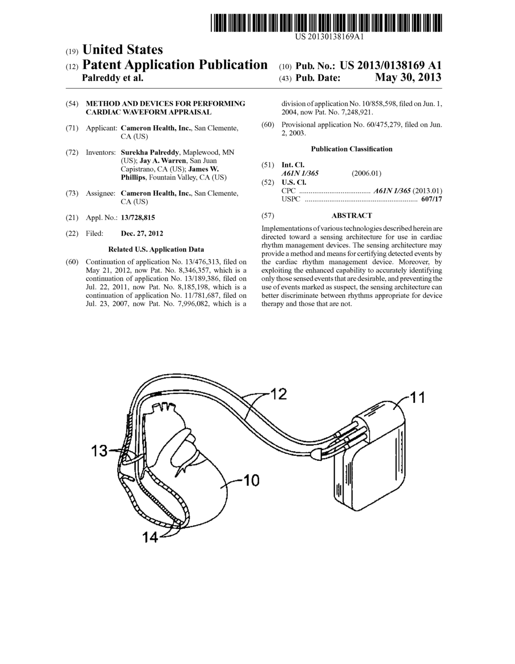 Method and Devices for Performing Cardiac Waveform Appraisal - diagram, schematic, and image 01