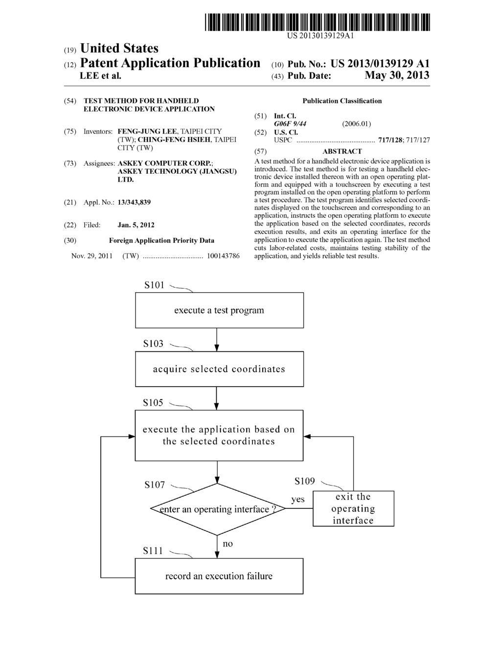 TEST METHOD FOR HANDHELD ELECTRONIC DEVICE APPLICATION - diagram, schematic, and image 01