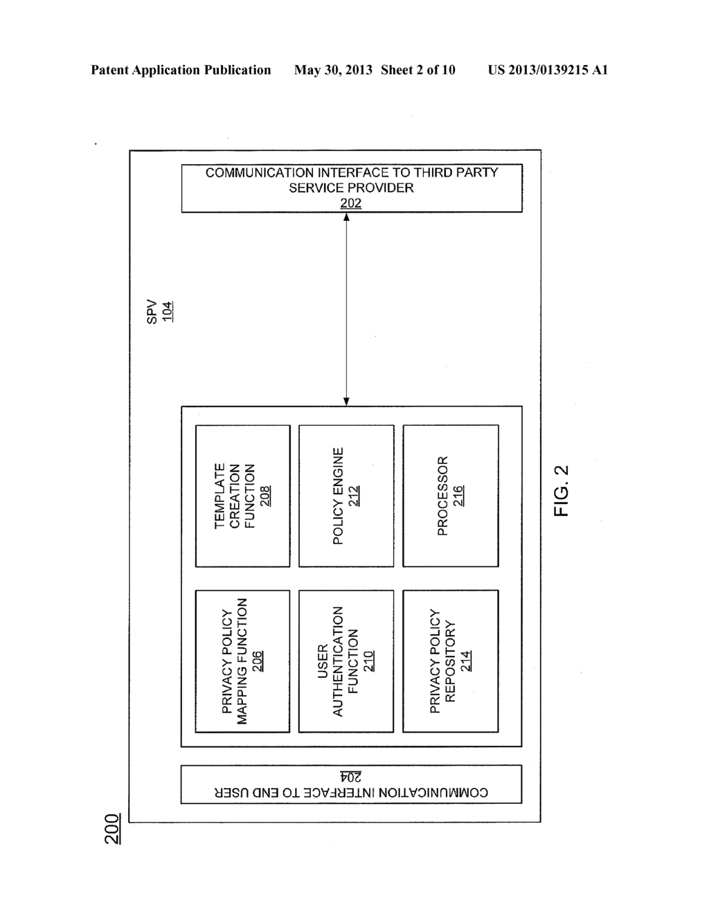 METHOD AND APPARATUS FOR MASTER PRIVACY POLICY MECHANISM IN A     COMMUNICATIONS NETWORK - diagram, schematic, and image 03