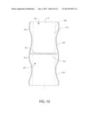 GUSSETED FLEXIBLE PACKAGE WITH SHAPED SIDES AND METHODS OF MAKING THE SAME diagram and image