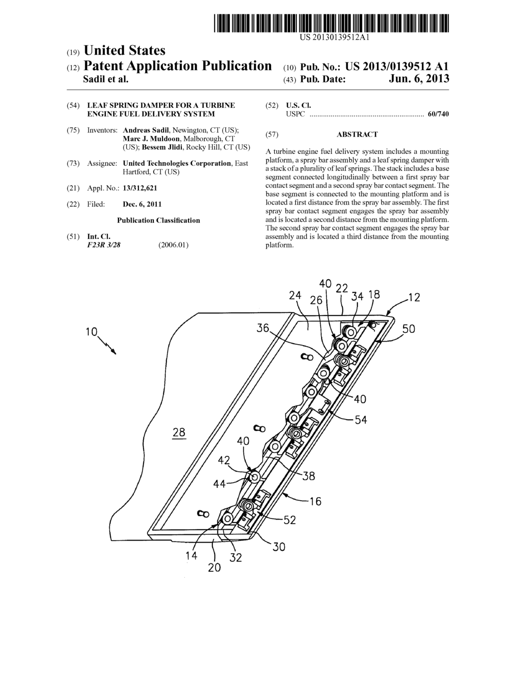 LEAF SPRING DAMPER FOR A TURBINE ENGINE FUEL DELIVERY SYSTEM - diagram, schematic, and image 01