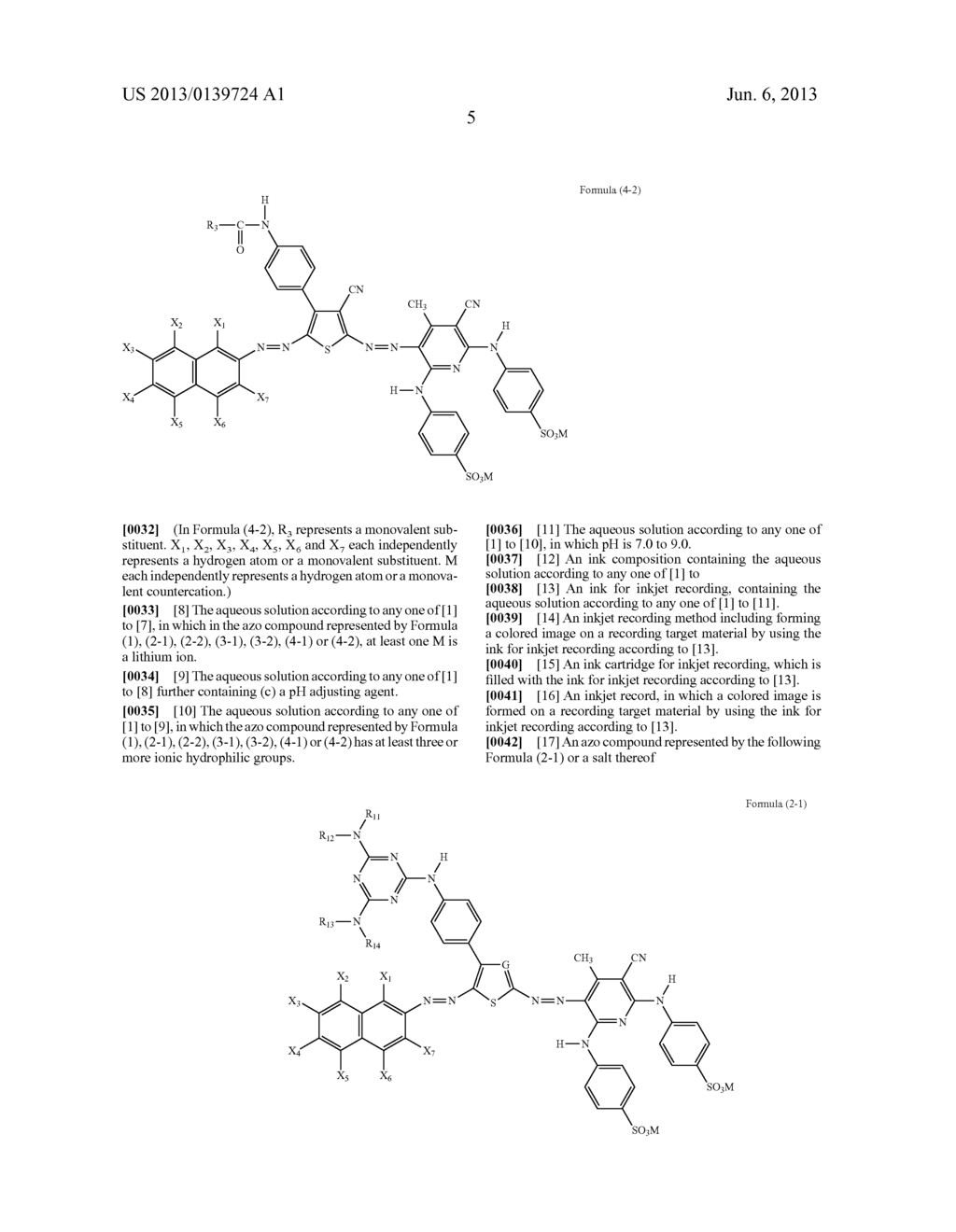 NOVEL AZO COMPOUND, AQUEOUS SOLUTION, INK COMPOSITION, INK FOR INKJET     RECORDING, INKJET RECORDING METHOD, INK CARTRIDGE FOR INKJET RECORDING,     AND INKJET RECORD - diagram, schematic, and image 06