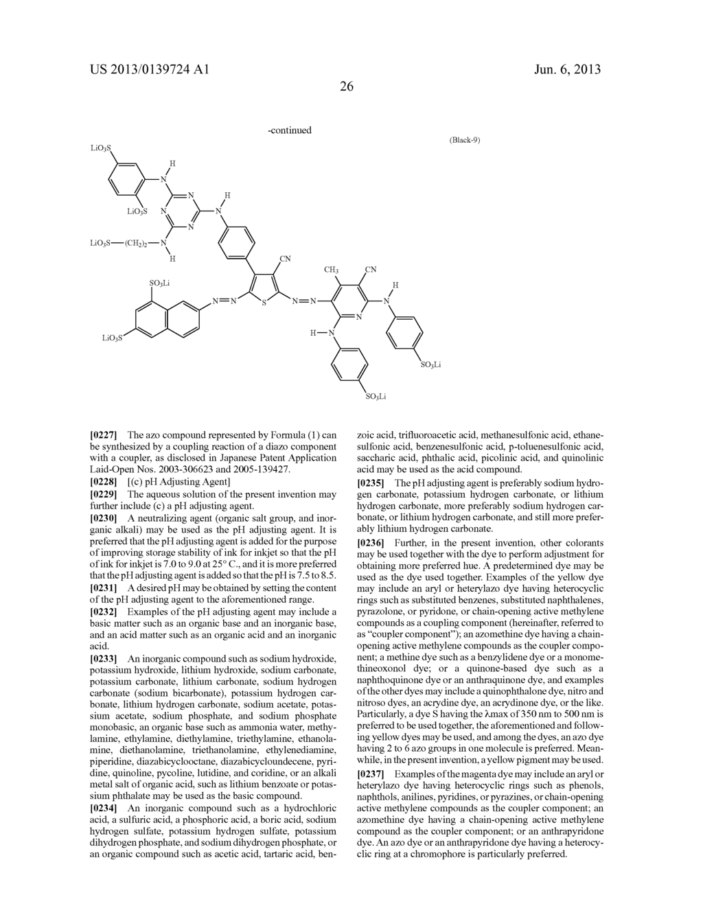 NOVEL AZO COMPOUND, AQUEOUS SOLUTION, INK COMPOSITION, INK FOR INKJET     RECORDING, INKJET RECORDING METHOD, INK CARTRIDGE FOR INKJET RECORDING,     AND INKJET RECORD - diagram, schematic, and image 27