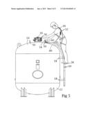 Curved Ladder for Tank Access diagram and image