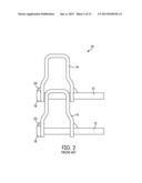 Conveyor Belt Link With Rod Retaining Feature diagram and image