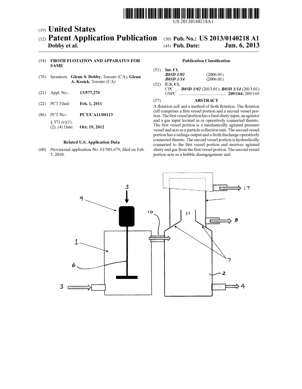 FROTH FLOTATION AND APPARATUS FOR SAME - diagram, schematic, and image 01