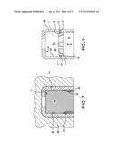 CLOSURE WITH SHIELD, STOPPER, AND PUSHER, AND METHOD FOR MAKING THE SAME diagram and image