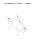 OPENABLE DEVICE PROVIDED WITH A SHARP SUPPORTING ROB FIT, STICK, HANG     AND/OR CLAMP DISTINCT PARTS FOR DRYING AND/OR STORING DISTINCT GARMENTS diagram and image