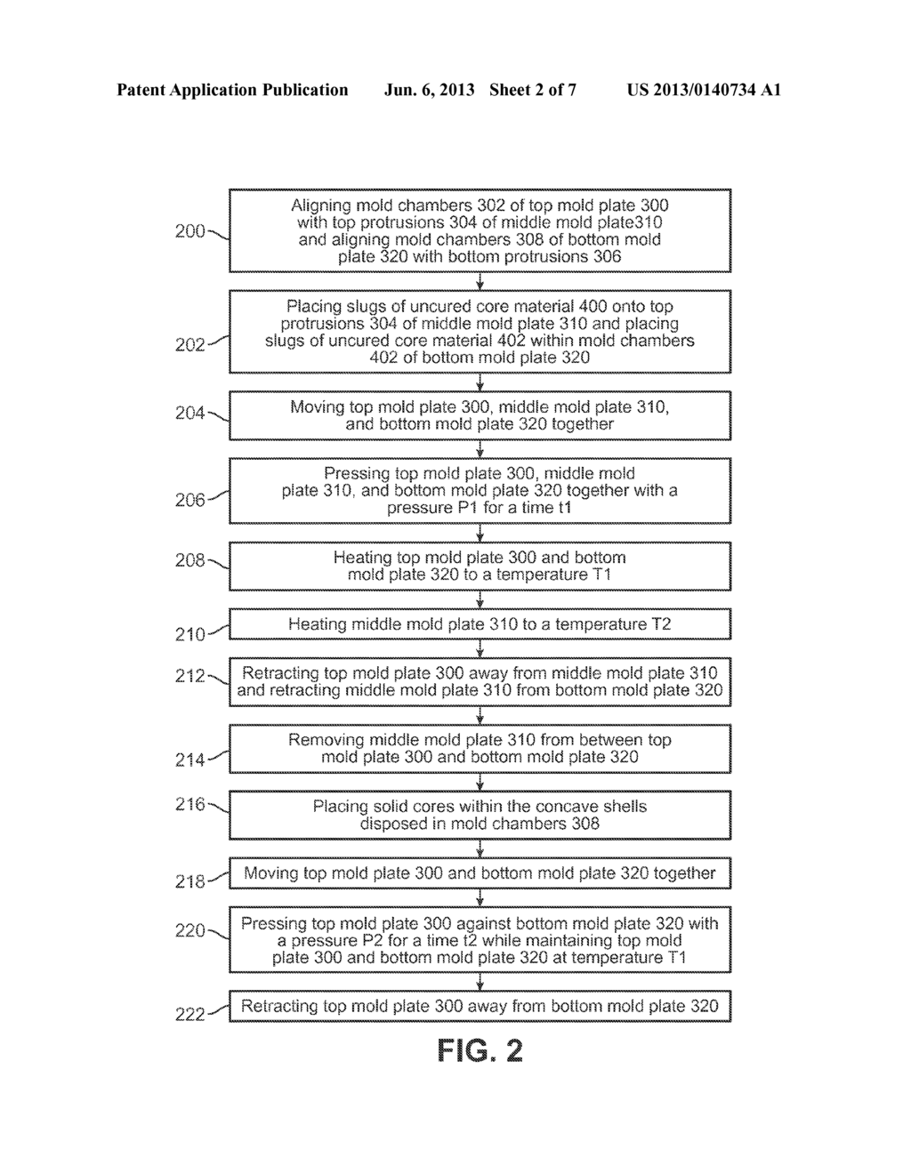 Method For Compression Molding A Dual Core For A Golf Ball - diagram, schematic, and image 03