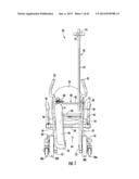 WHEELED PATIENT SUPPORT WITH FOOT RESTS diagram and image