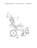 WHEELED PATIENT SUPPORT WITH FOOT RESTS diagram and image