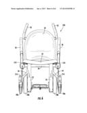 WHEELED PATIENT SUPPORT WITH FOOT RESTS diagram and image