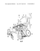 WHEELED PATIENT SUPPORT WITH FOOT RESTS diagram and image