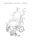 WHEELED PATIENT SUPPORT WITH FOOT RESTS diagram and image