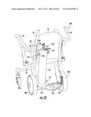 WHEELED PATIENT SUPPORT WITH FOOT RESTS diagram and image