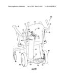 WHEELED PATIENT SUPPORT WITH FOOT RESTS diagram and image