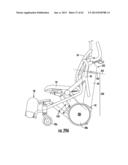 WHEELED PATIENT SUPPORT WITH FOOT RESTS diagram and image